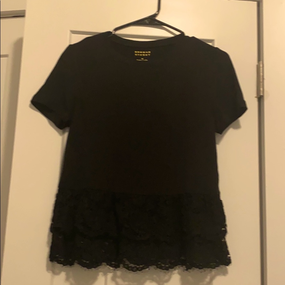 Kate Spade New York short sleeve peplum top